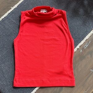 Michael Stars Vibrant Red Knit Top
